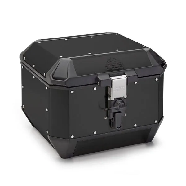 TOP CASE TREKKER ALASKA EN ALUMINIUM PEINT EN NOIR, 44 LITRES