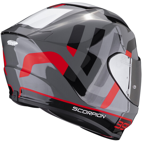 Scorpion - Casque Exo-391 Arok Gris / Noir / Rouge