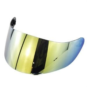 Lentille de visière de casque de moto, visière de casque compatible avec AGV K1 K1S K5 K5S K3 SV - Pièces d'origine compatibles avec A-g-v K3 Sv K5 - Lentille de casque de moto intégrale (doré)