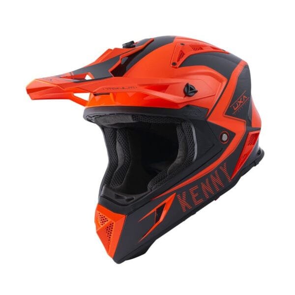 CASQUE CROSS KENNY TITANIUM BLACK ORANGE