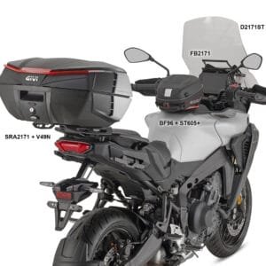 Givi_SRA2171_Rear_Rack_Top_Case_V49N_Bauletto_Piastra_Portapacchi_Yamaha_Tracer9_Accessories