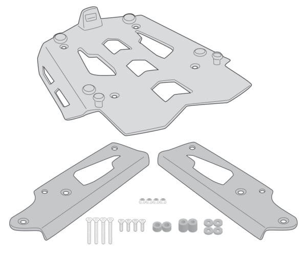 Givi SRA7713 KTM Super Adventure 1290 21- Aluminum Rear Rack specific for Monokey Top Case